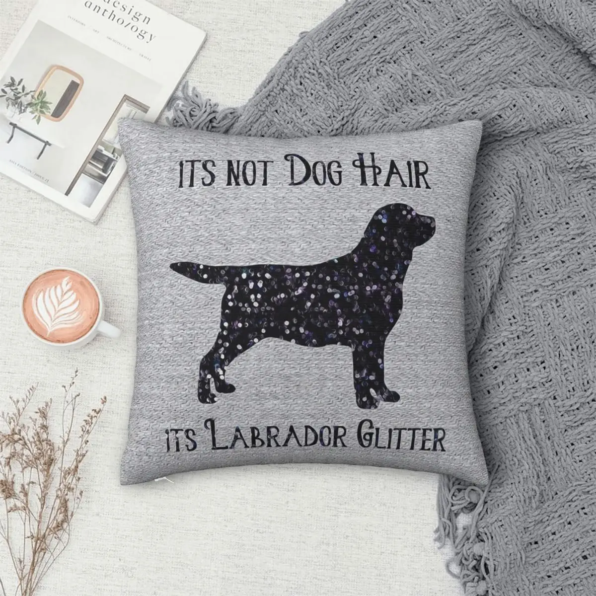 

It's Not Dog Hair Pillowcase Polyester Pillows Cover Cushion Comfort Throw Pillow Sofa Decorative Cushions Used for Home Bedroom