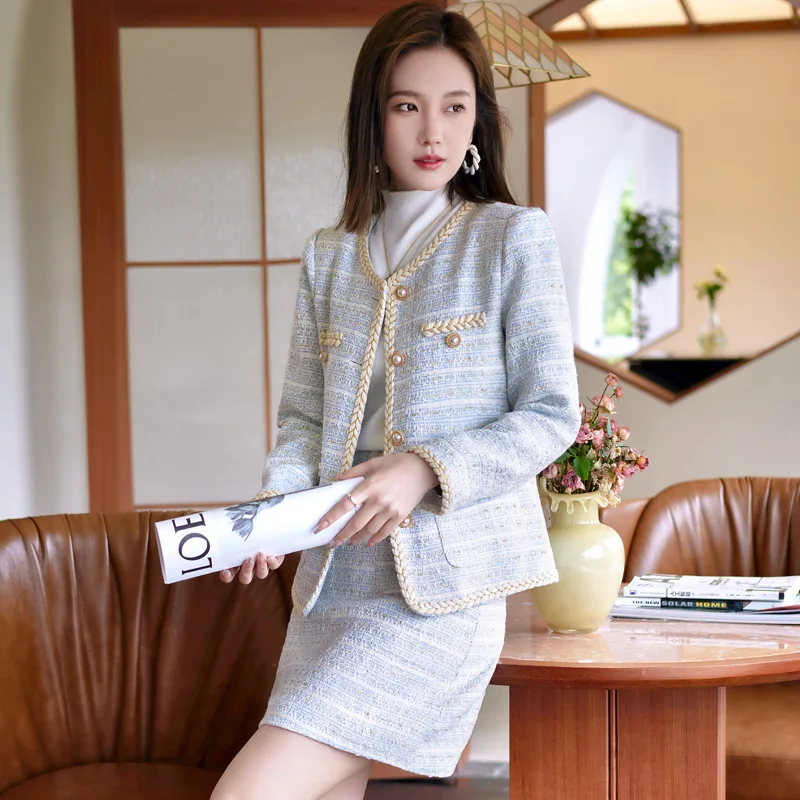 

Ladies Fashion Suit Female Autumn and Winter 2023 New Fashion Fashionable Western Style Youthful-Looking Two-Piece Dress