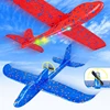 Electric Foam Plane Glider Hand Throw Airplane with LED Light Automatic Flight Planes Outdoor Kids Toys for Children Boys Gifts 1