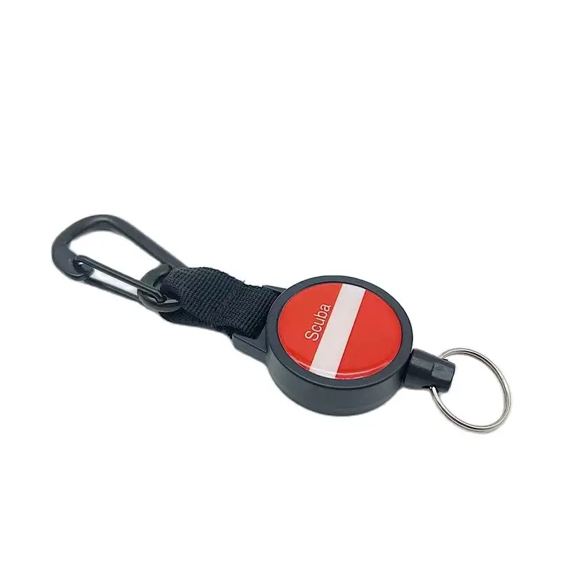 Dive Safety Tool Scuba Diving Anti-lost Spring Scalable 316 Stainless steel wire Lanyard Under Water Accessories diving lanyard