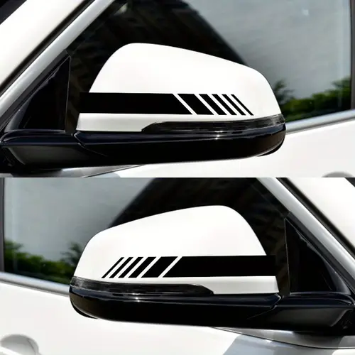 "Classic JDM Reflective Stripes Vinyl Decal Kit - 4pcs Self-Adhesive Car Body Stickers, Waterproof & Universal Fit"