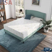 Green Tea Infused Memory Foam Mattress Bed in a Box Twin 6" Medium Firmness Hypoallergenic Breathable Construction Comfort 1