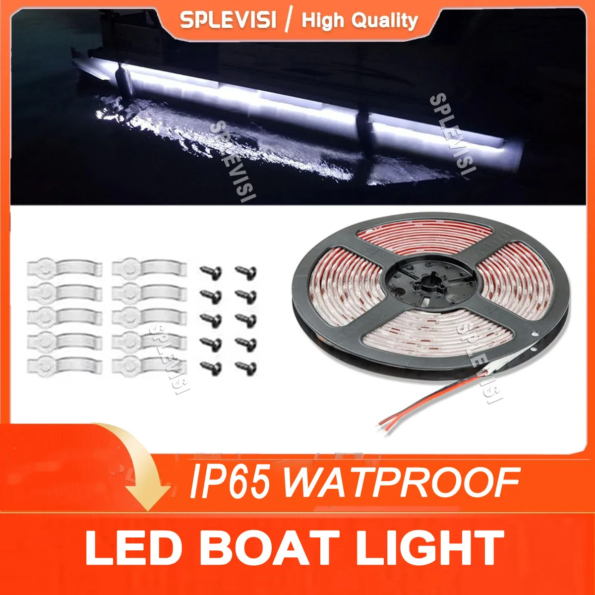 

Pontoon Boat Light, Marine Accent Courtesy Led Light Strip for Deck Duck Bass Boat Sailboat Kayak Flex Lighting Interior Lights