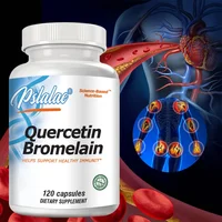 Quercetin Bromelain, Immune Support, Heart, Joint & Respiratory Health, Non-GMO, Vegan Capsules