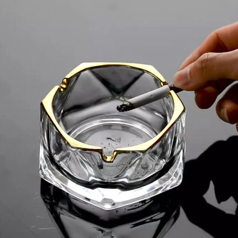 

Пепельница из хрустального стекла с геометрическим рисунком креативная пепельница KTV для гостиной Пепельница держатель для курения ежедневные товары домашний декор