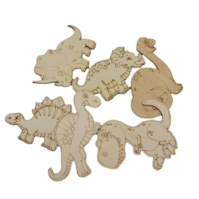 WOODEN DINOS 8PCS - DINO –