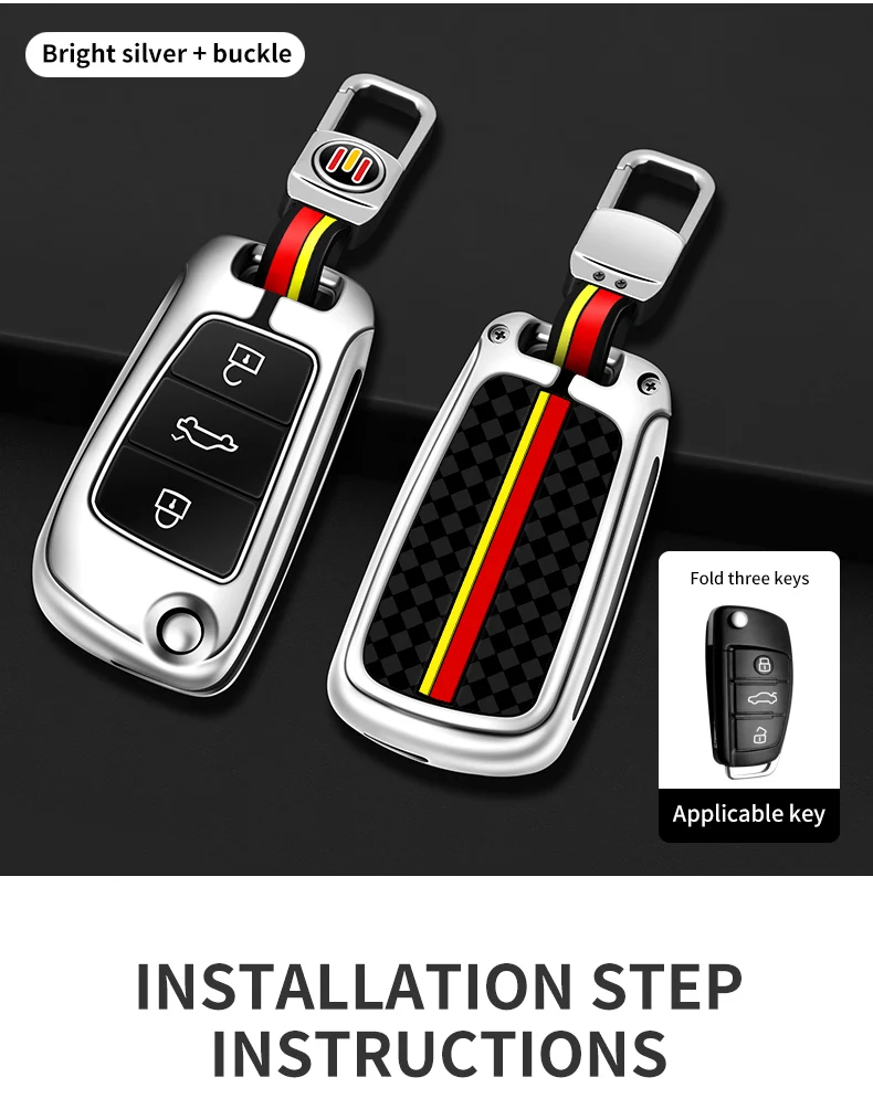 Portachiavi con copertura a distanza per auto in metallo Fob per Audi A1 A3 8P 8L A4 A5 B6 B7 A6 A7 C5 C6 4F Q3 Q5 Q7 Q8 TT S3 S4 S6 RS accessori 20 Portachiavi con copertura a distanza per auto in metallo Fob per Audi A1 A3 8P 8L A4 A5 B6 B7 A6 A7 C5 C6 4F Q3 Q5 Q7 Q8 TT S3 S4 S6 RS accessori - S7ac8913d6b214c55ae1a48008bb74a0c5