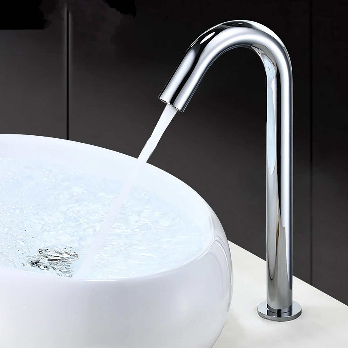 Fully automatic hot and cold sensing faucet, 304 stainless steel bend, washbasin faucet, bathroom faucet, bathroom accessories