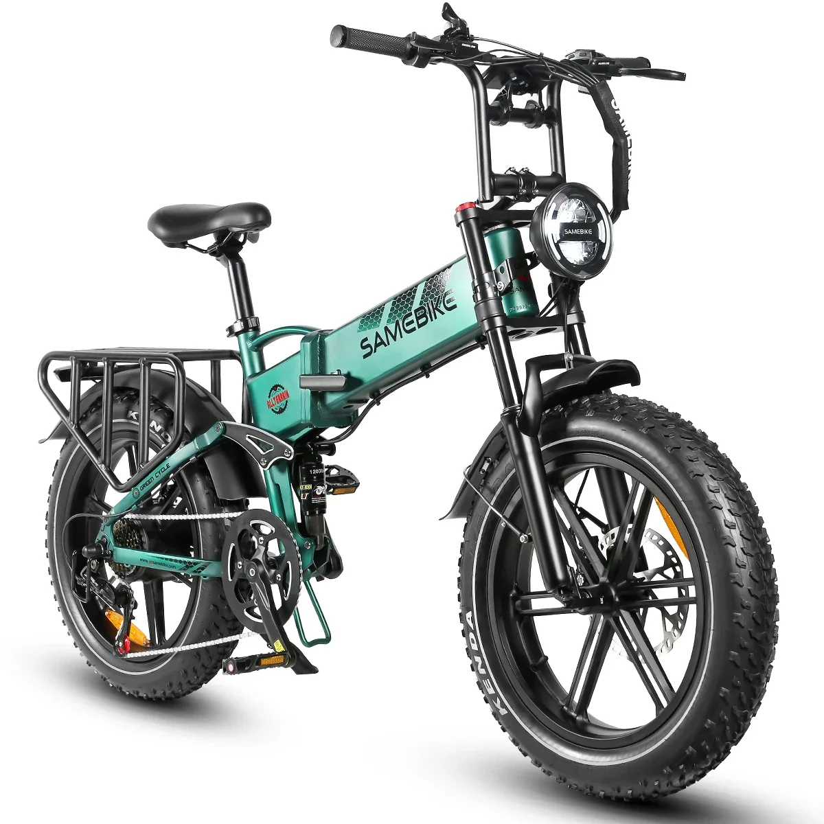 2024 Nuovo Samebike Rs-A02 All Terrain 17Ah Full Suspension 1200W Super Power Pieghevole Mountain Bicicletta Elettrica Fat Ebike