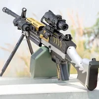 M249 Machine Gun Hydrogel Guns Electric Manual 2 Modes Realistic Toy Weapons Paintball Launcher for Men Adult Boys Shooting Game 2