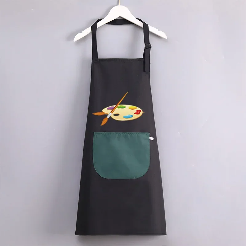 Waterproof Children's Apron Sleeveless Studio Painting Clothes Printed Bibs for Kids Large Size Child Apron