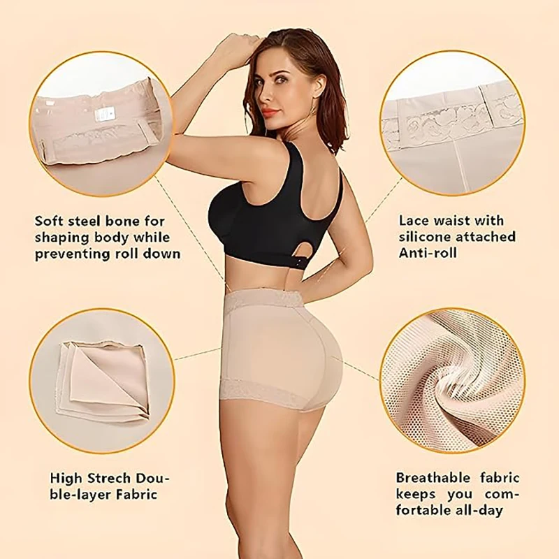 Calcinha Botty Lifting Lace para mulheres, desgaste diário clássico, shaper  do corpo, levantador de bumbum, shapewear barriga, controle - AliExpress