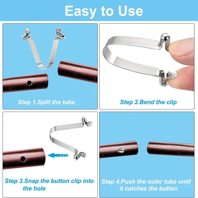 Clip Per Pagaia Da Kayak - 6 Pezzi In Nylon Regolabili, Per Canoa, Barche E Attività Acquatiche - Foto 5