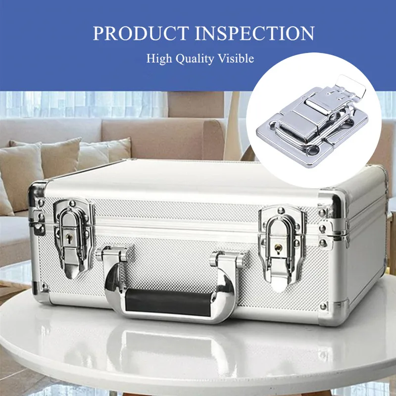 Description Picture 2 of itemStainless Steel Lock Box Toggle Latch Chest Box Case Lock Suitcase Tool Clasp Fitting Combination Lock Belt Hasp Buckle Hardware