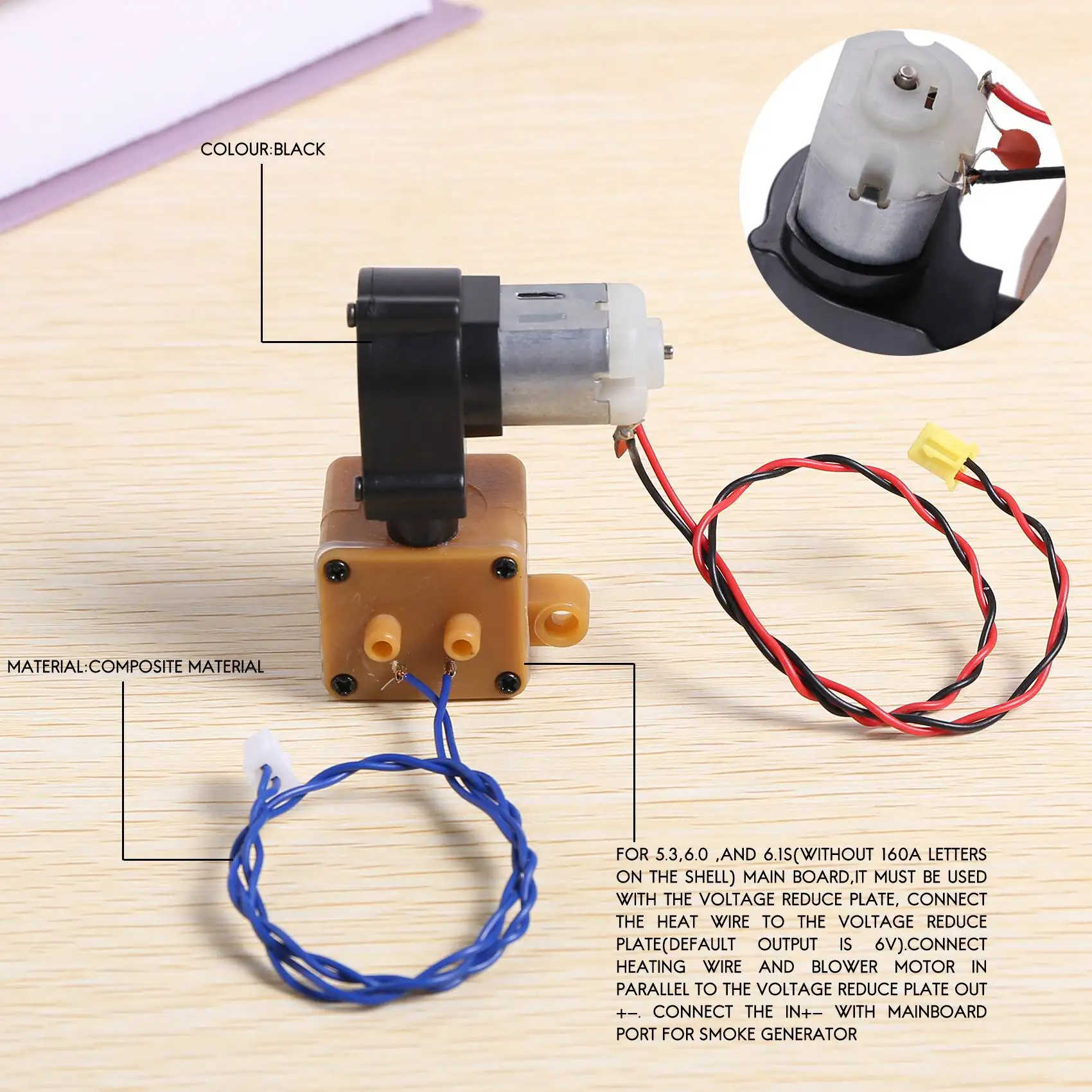 Générateur de fumée pour char RC Henglong 1/16 6.0S/6.1S