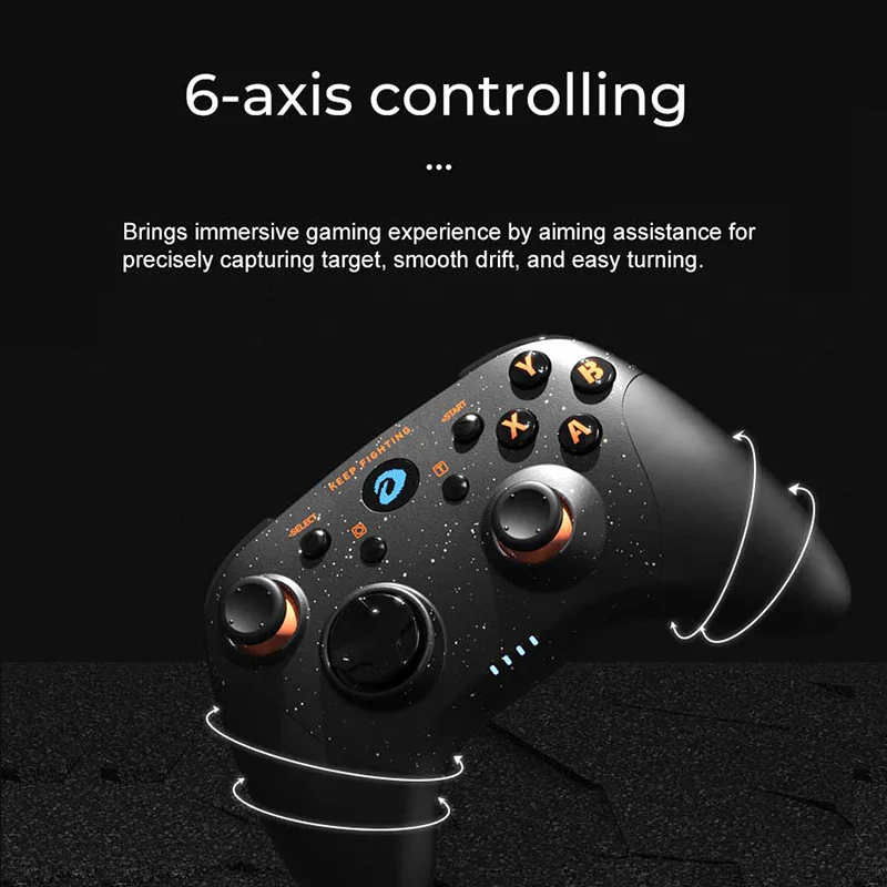 DAREU 블루투스 게임패드 무선 게임 컨트롤러 360 °   안드로이드 TV 전화 스위치용 PC 조이스틱 듀얼쇼크 컨트롤러