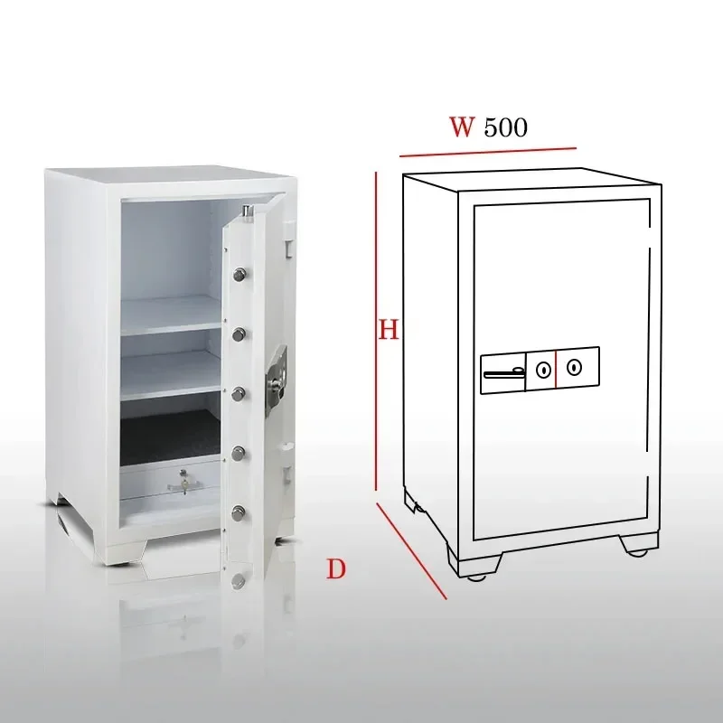 Fireproof Anti-Theft Security Safe Deposit Box Fingerprint Lock Steel Material for Home Bank Office or Hotel Use 6