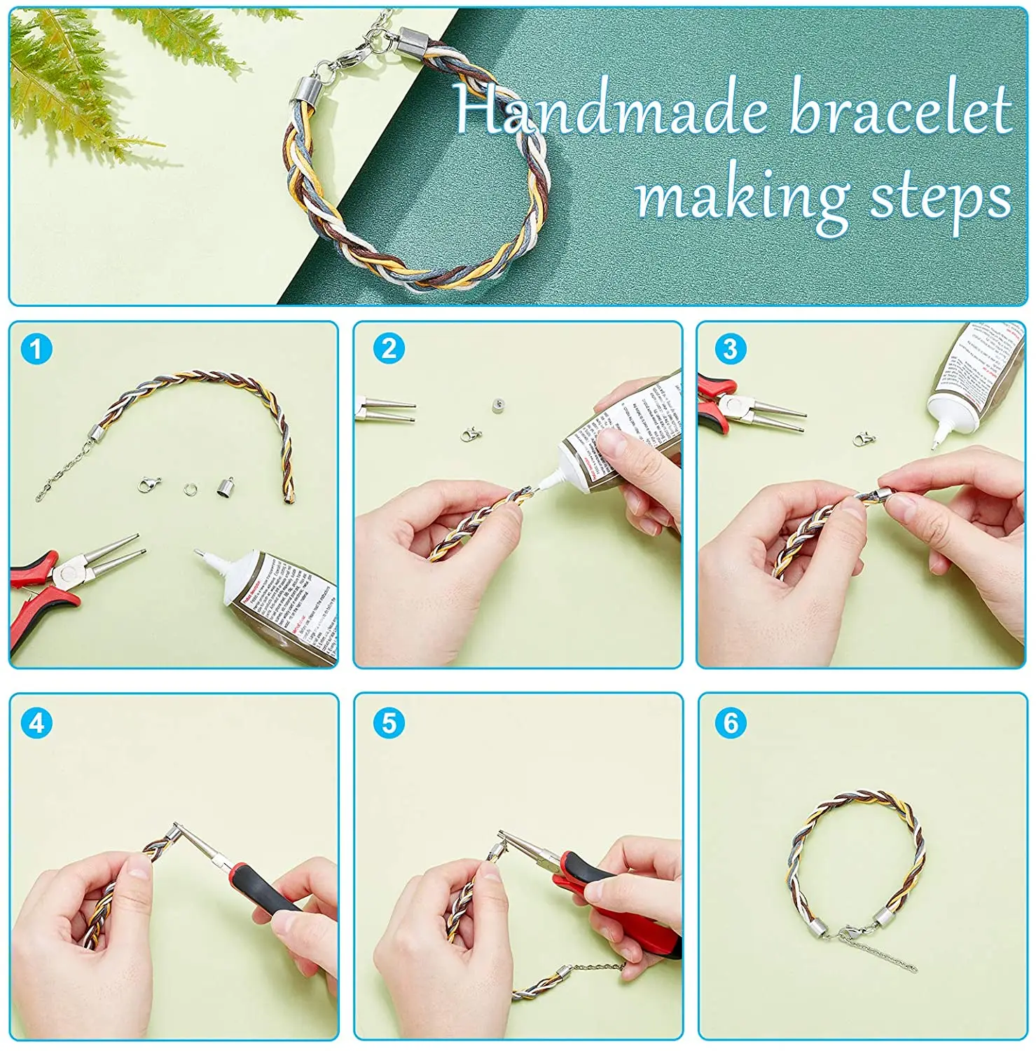 4/5/6/7/ 8mm Stainless Steel Tassel Leather Cord End Crimp Caps Beads End Tip Cap For DIY Jewelry Making Accessories