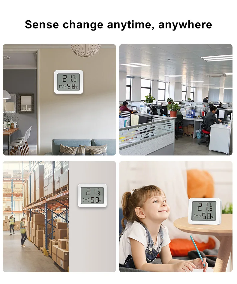 Ewelink Zigbee3.0 Temperature & Humidity Sensor Real-Time Monitoring Accurate In