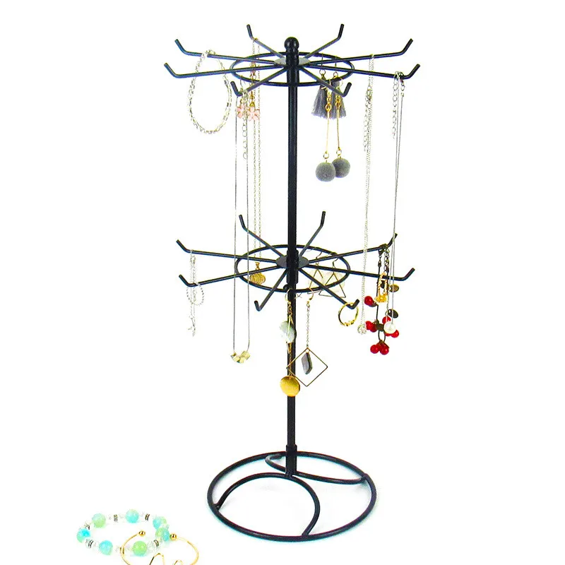 Metal Earrings Necklace Bracelet Display Stand Metal Jewelry Display