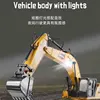 Huina 1523 1:14 Alloy 21 Channel Remote Control Excavator Metal Version 2.4G Wireless Large Construction Vehicle Excavator Toys 5