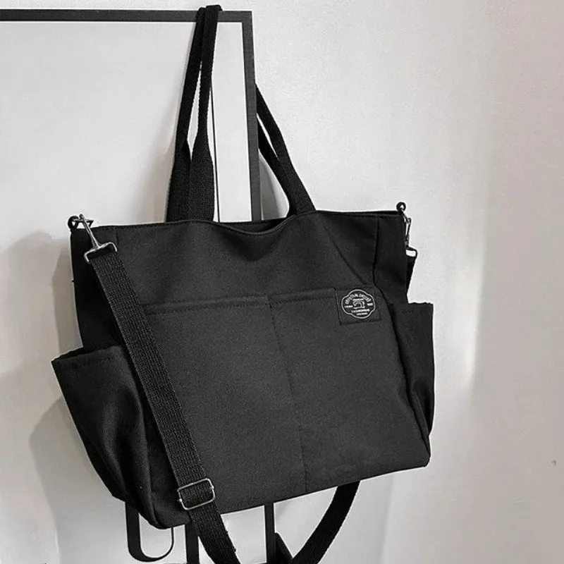 Oxford Fabric Waterproof Laptop Bag, Large Capacity Handbag Crossbody Bag, Fashion Multi Pocket Tote Bag, Campus Student Bag