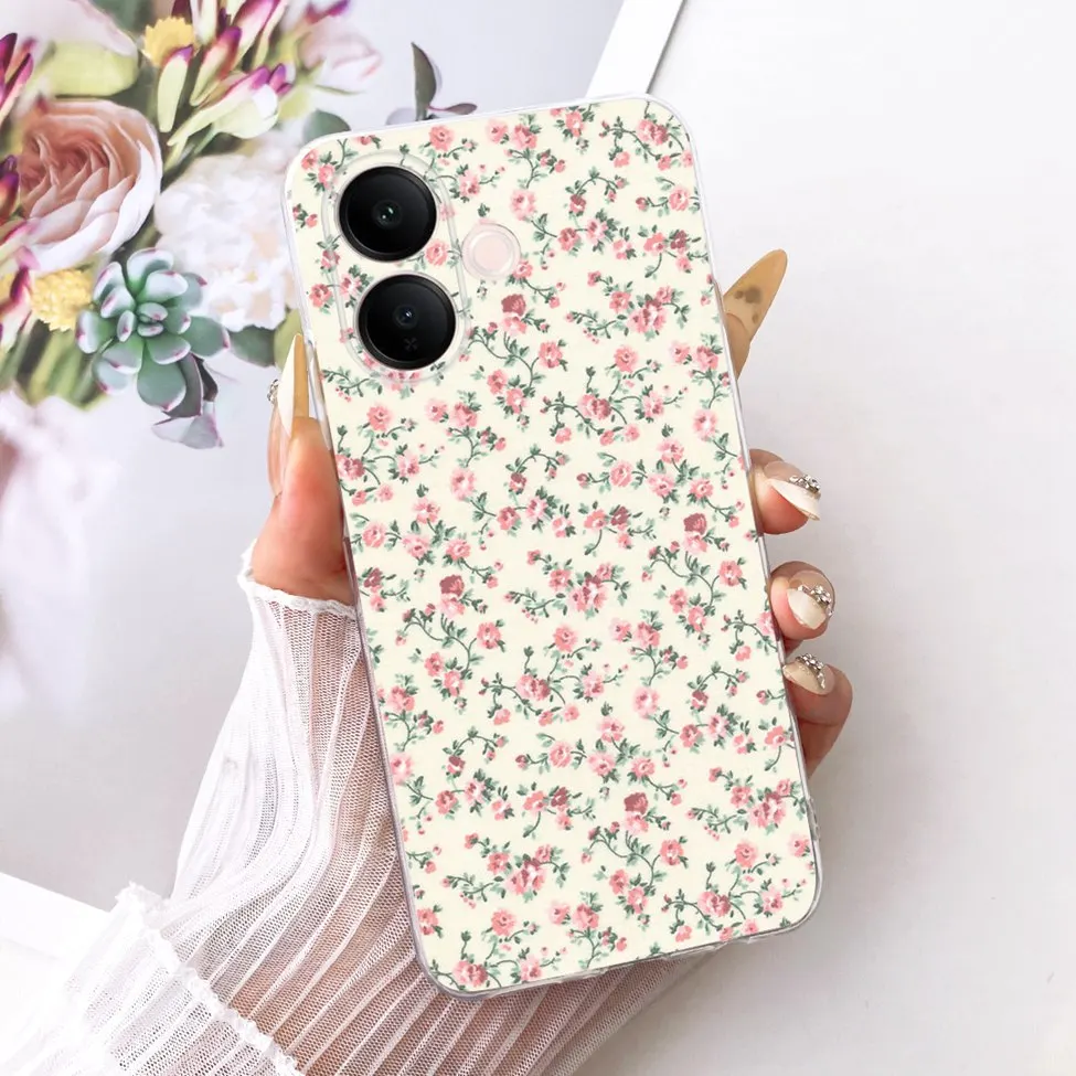 Clear Luxury Cute Cat & Butterfly Painted Case