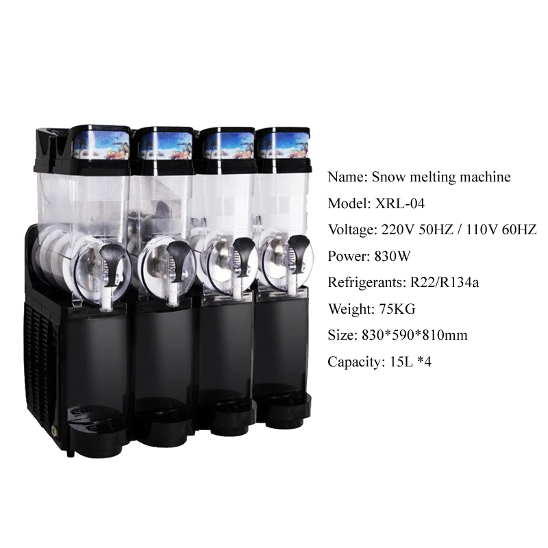 Commercial Frozen Drink Equipment Automatic Slush Machine Snow Melting Machine Smoothie Frozen Drink Maker Juice Machine 3
