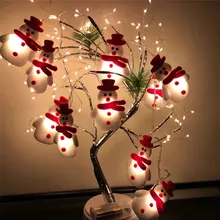 

Battery Powered LED Snowman Fairy String Lights Garland Snowflakes Christmas Decoration for Home Fairy Light New Year Xmas Decor