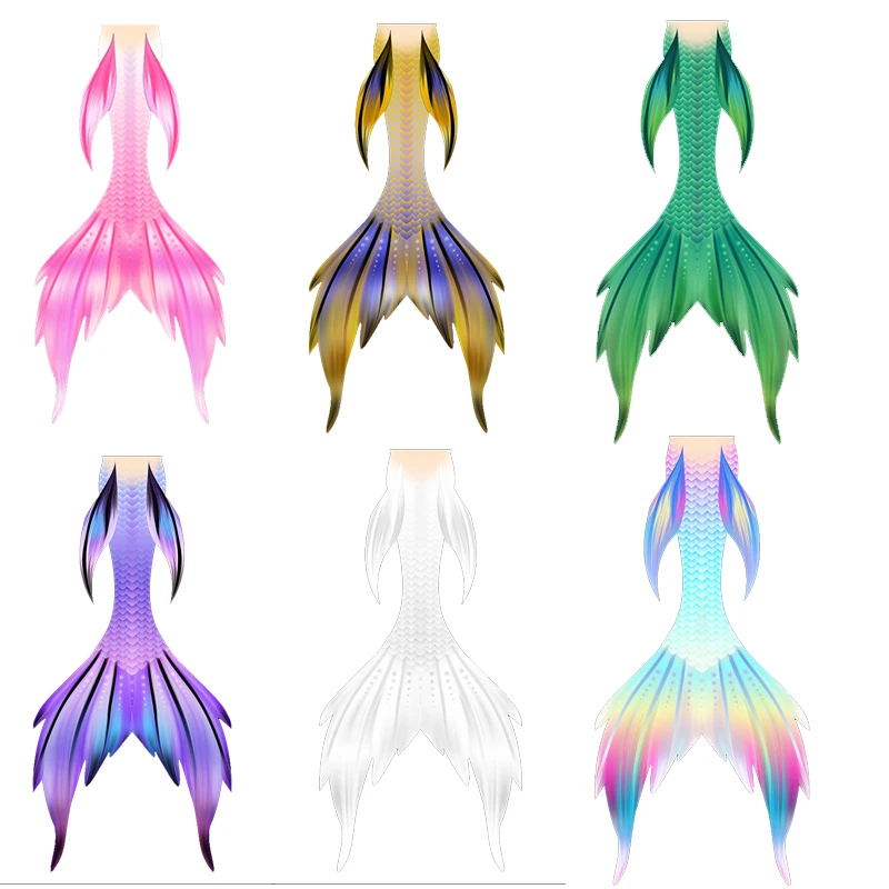 Professional swimsuit Mermaid aquarium performance suit course training adult children size Can wear large Mermaid fins