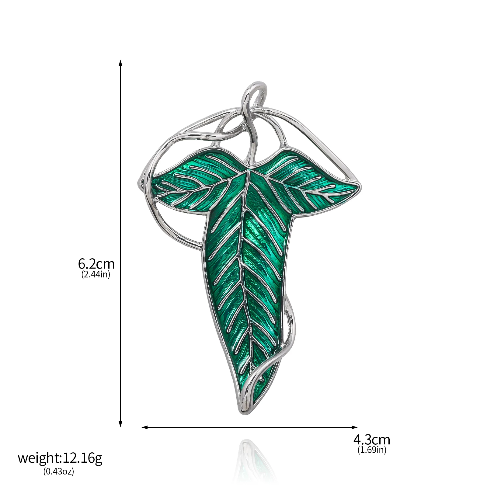 Movie The Lord of the Rings Brooch Elf Legolas Leaf Enamel Badge