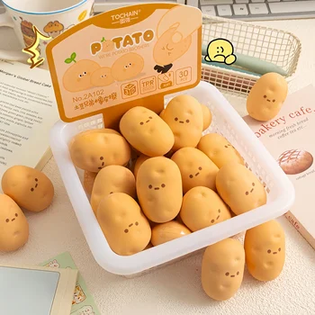 Gomma da cancellare creativa a forma di patata, gomma per studenti, cancella in modo pulito senza lasciare segni, meno residui rispetto a una gomma tradizionale, articoli di cancelleria