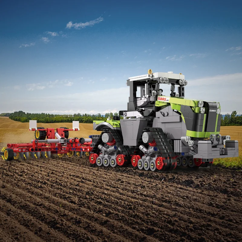 Tecnico Moc Xerion 5000 Trac Ts Caterpillar Trattore Farm Tiller Modello 1336 Pezzi Building Blocks Brick Puzzle Toys Regalo Per Bambini