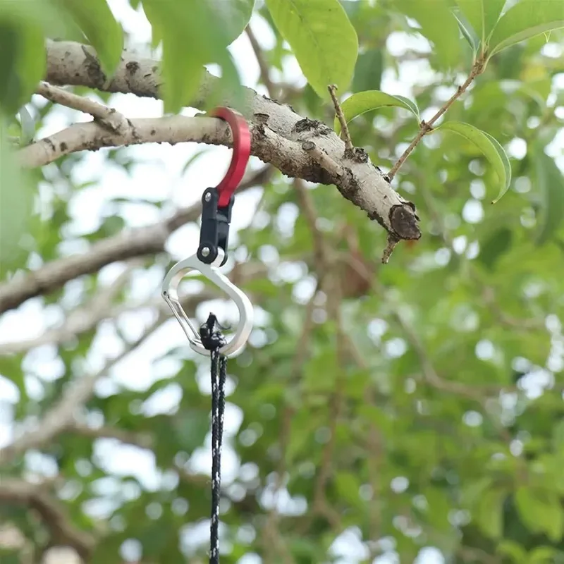 Multifunctional Hook Aluminum Alloy Rotatable Quick Release Fishing Camping Buckle