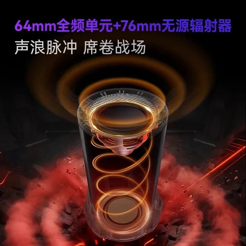 새로운 Edifier CyberX 12 RGB 모드 데스크탑 게이밍 스피커 40W 피크 64mm 드라이버 76mm 라디에이터 블루투스 6.0 5200mAh 유선 AUX PC 노트북용