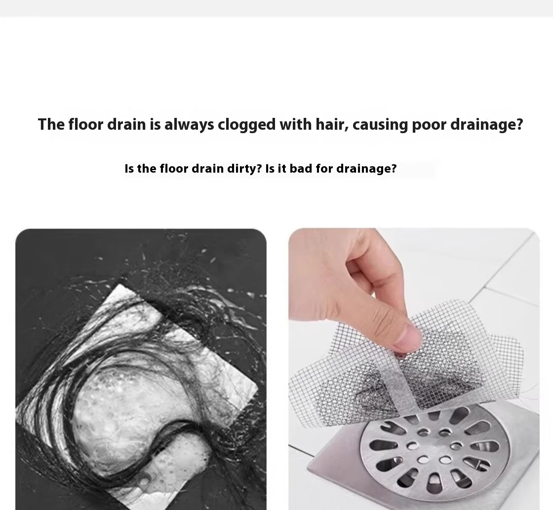 50Pcs Einweg Dusche Abfluss Haar Catcher Mesh Dusche Ablauf Abdeckungen Boden Waschbecken Sieb Filter Haar Stopper Für Badezimmer Küche – Detail 4