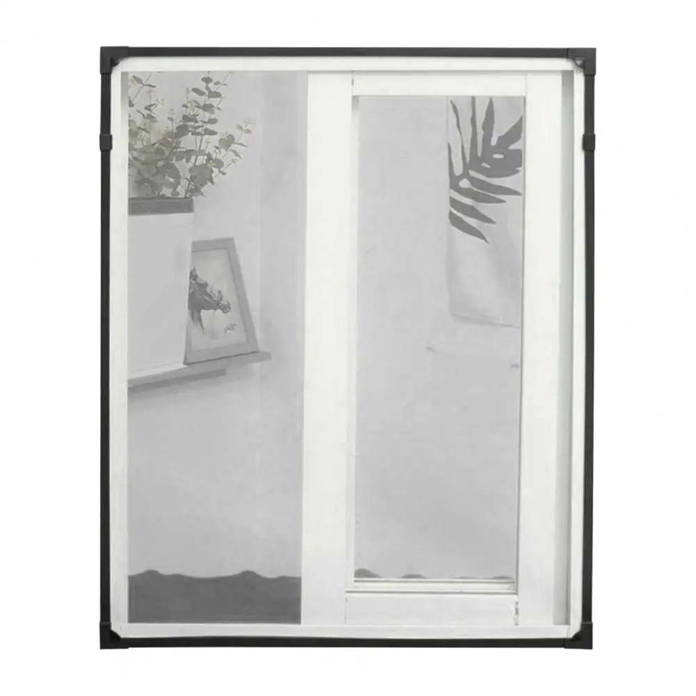Secure Fit Window Screen Magnetic Anti-mosquito Screen with Strong Adhesion Adjustable Mesh Window for Insect Prevention 4