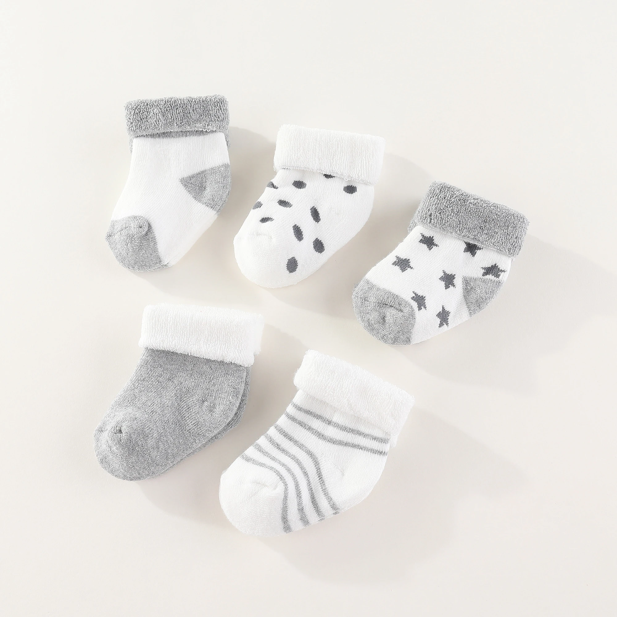 6 Paar Baby Socken Baumwolle - Für Neugeborene Bis 12 Monate Weich & Duftend