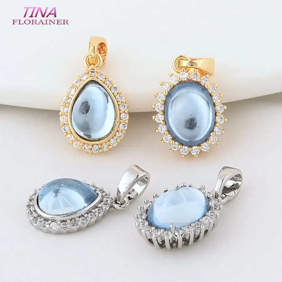 2PCS 9,5*14MM 10,5*14,5MM 14K Gold Farbe Überzogene Tropfen Oval Charms Anhänger schmuck Machen Liefert Diy Zubehör