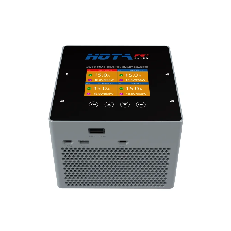 HOTA F6+ F6 PLUS AC 500W DC 1000W 15A Сбалансированное зарядное устройство Многофункциональное интеллектуальное зарядное устройство для литиевых батарей thumbnail 4