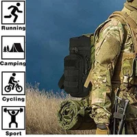 Тактическая сумка для бутылки с водой Molle, держатель для улицы, путешествий, кемпинга, пешего туризма, езды на велосипеде, рыбалки, охоты, переноска для бутылки с водой, чайника — изображение 6