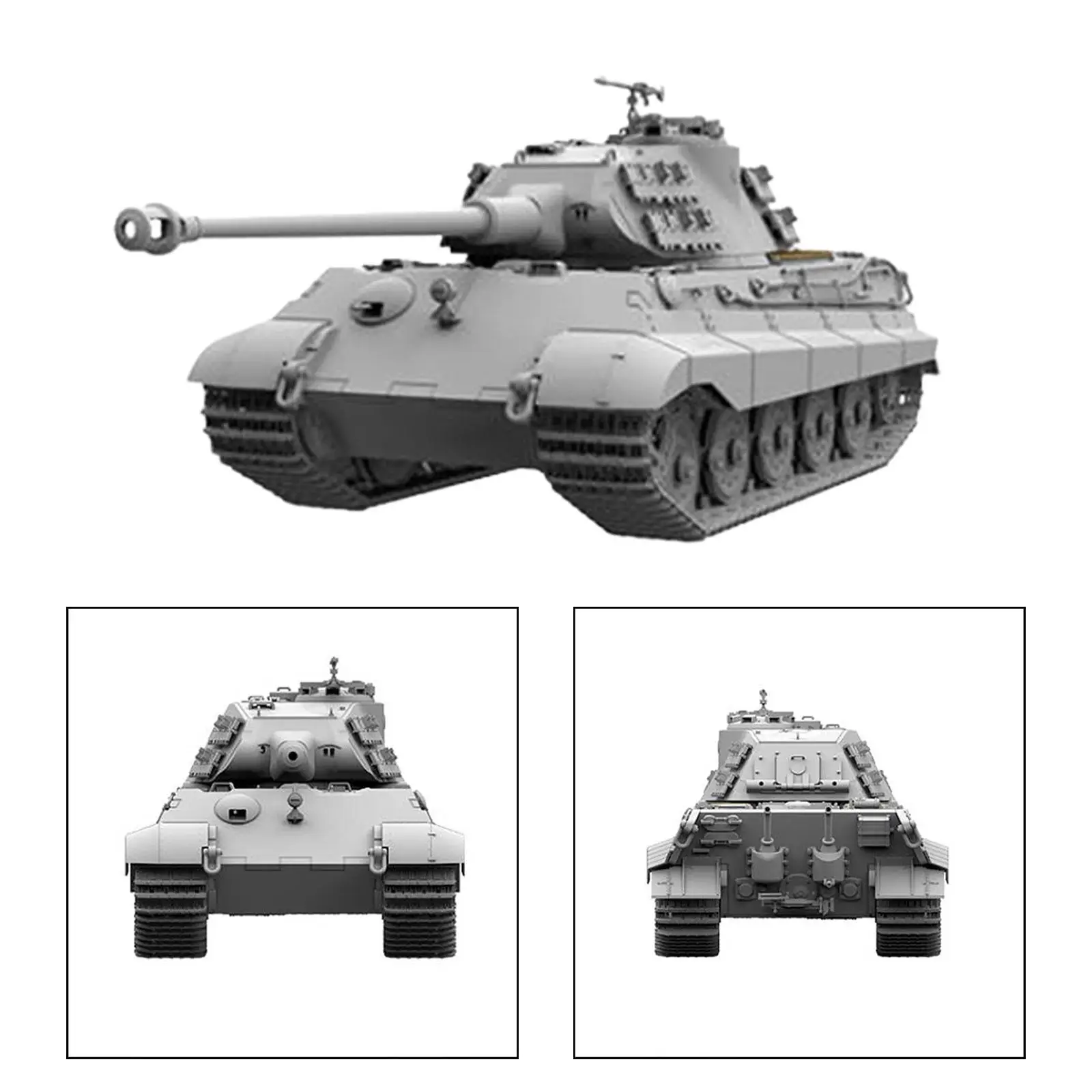 1:48 Scale Tank Model Kits DIY Assemble Tabletop Decor Ornament Battle Tank Toy for Girls Children Boys Adults Birthday Gift