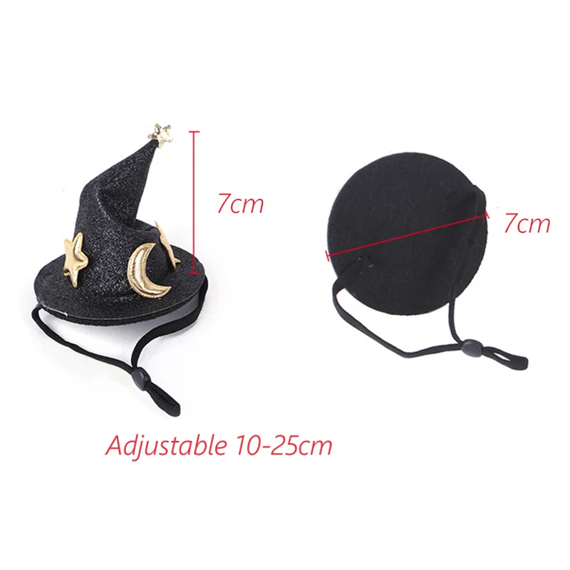 Mini Witch Hat for Small Animals Adjustable Pet Headgear Hamster Rat Hats Halloween Cosplay Clothing guinea pigs assessories small animal clothes pet headgear