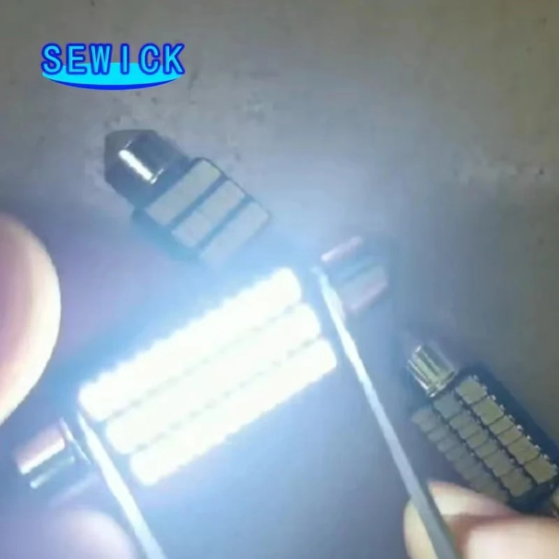 100pcs  ڵ LED ׸   4000K   C5W C10W 31mm 36mm 39mm 41mm ڵ  õ   12V