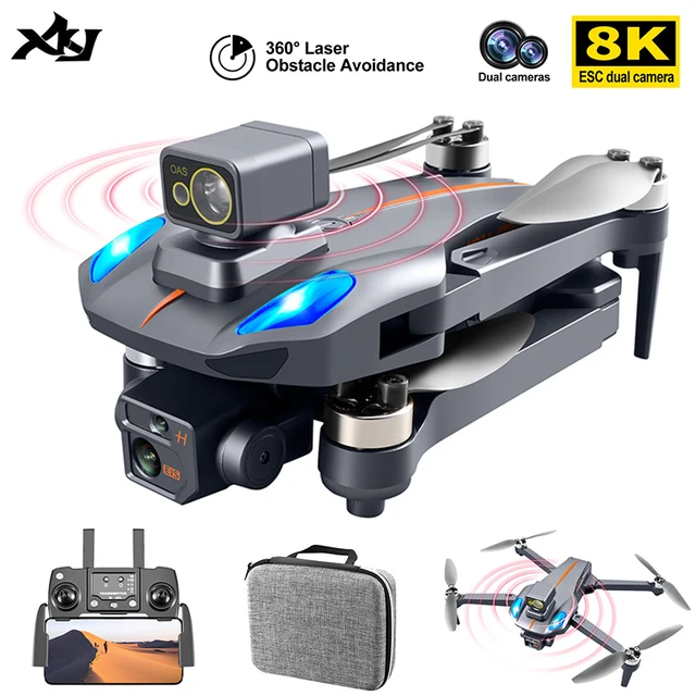 XKJ K911 MAX GPS Drone 4K Professional Obstacle Avoidance 8K DualHD Camera Brushless Motor Foldable Quadcopter RC Distance 1200M 1
