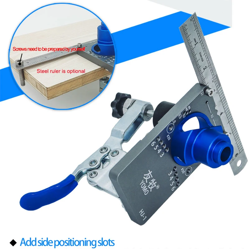 목공 구멍 드릴링 가이드 로케이터, 고정장치 목재 구멍 오프너 템플릿, 문짝 캐비닛 도구 세트, 35mm 힌지 보링 지그