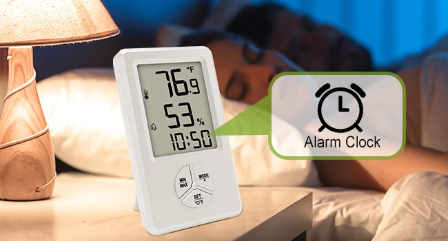 Digital Thermometer Hygrometer Indoor Room Thermometer Humidity Meter with Min M