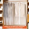 Transparent Hanging Clothes Dust Cover-3D Wardrobe Organizer for Coats & Garments Reusable PEVA Garment Bags with Zipper Closure 5