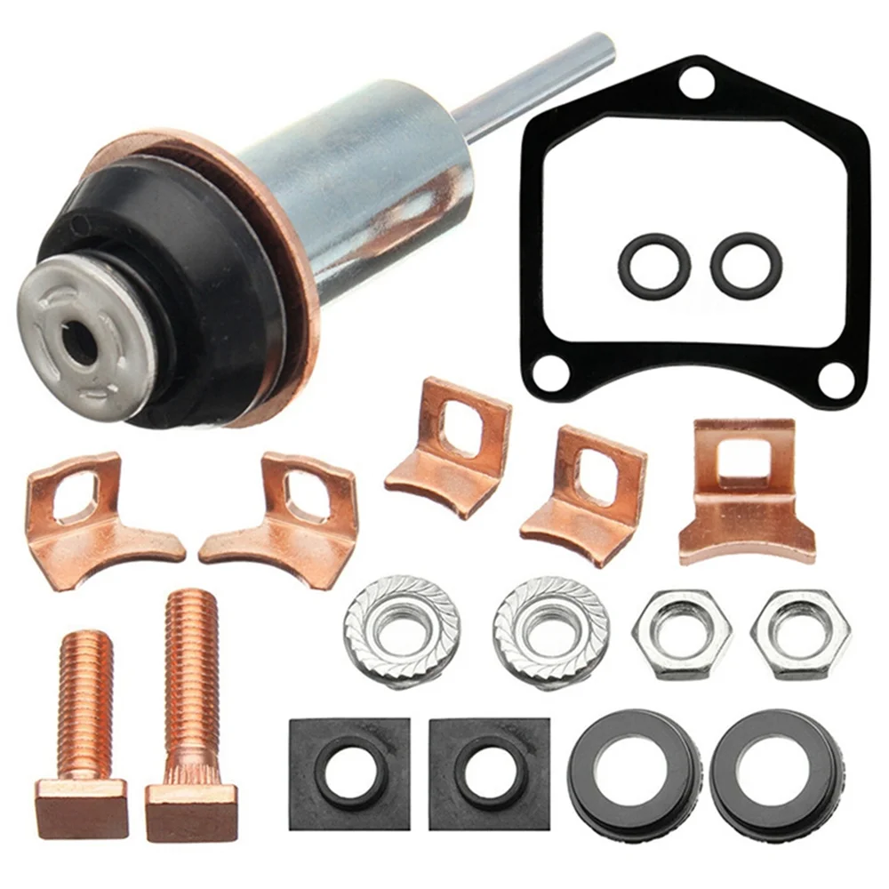 Starter Repair Rebuild Kit Solenoid Contact &Plunger Set For Toyota