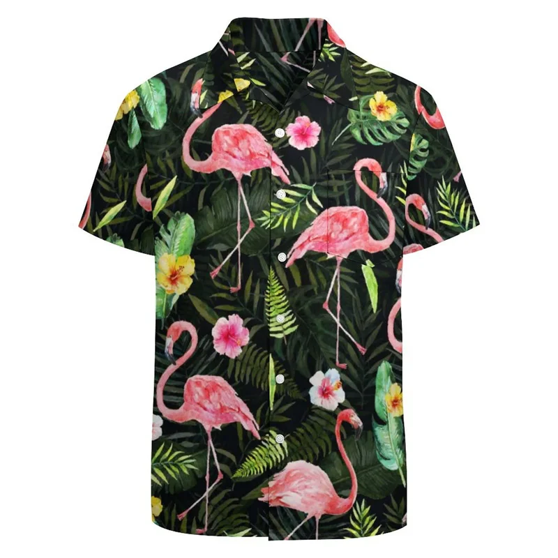 thumbnail image 1 of Camisas con gráficos florales y tortugas divertidas para hombres, ropa con estampado 3D, camisa hawaiana, camisetas Y2K de manga corta, ropa Kawaii, blusa con solapa, 1 of 5